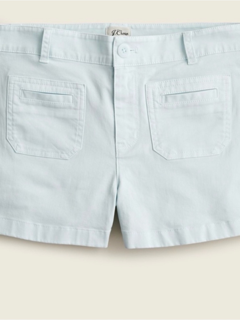 J. Crew Women’s Pale Blue Cotton Pocket Shorts. Sz 14. NWT. $29